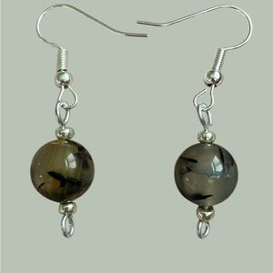 Dyed Dragon Vein Agate Earrings